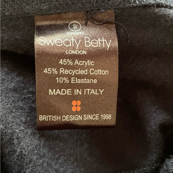 Sweaty Betty Navy Fleece Joggers, Size Small - Picture 5 of 6